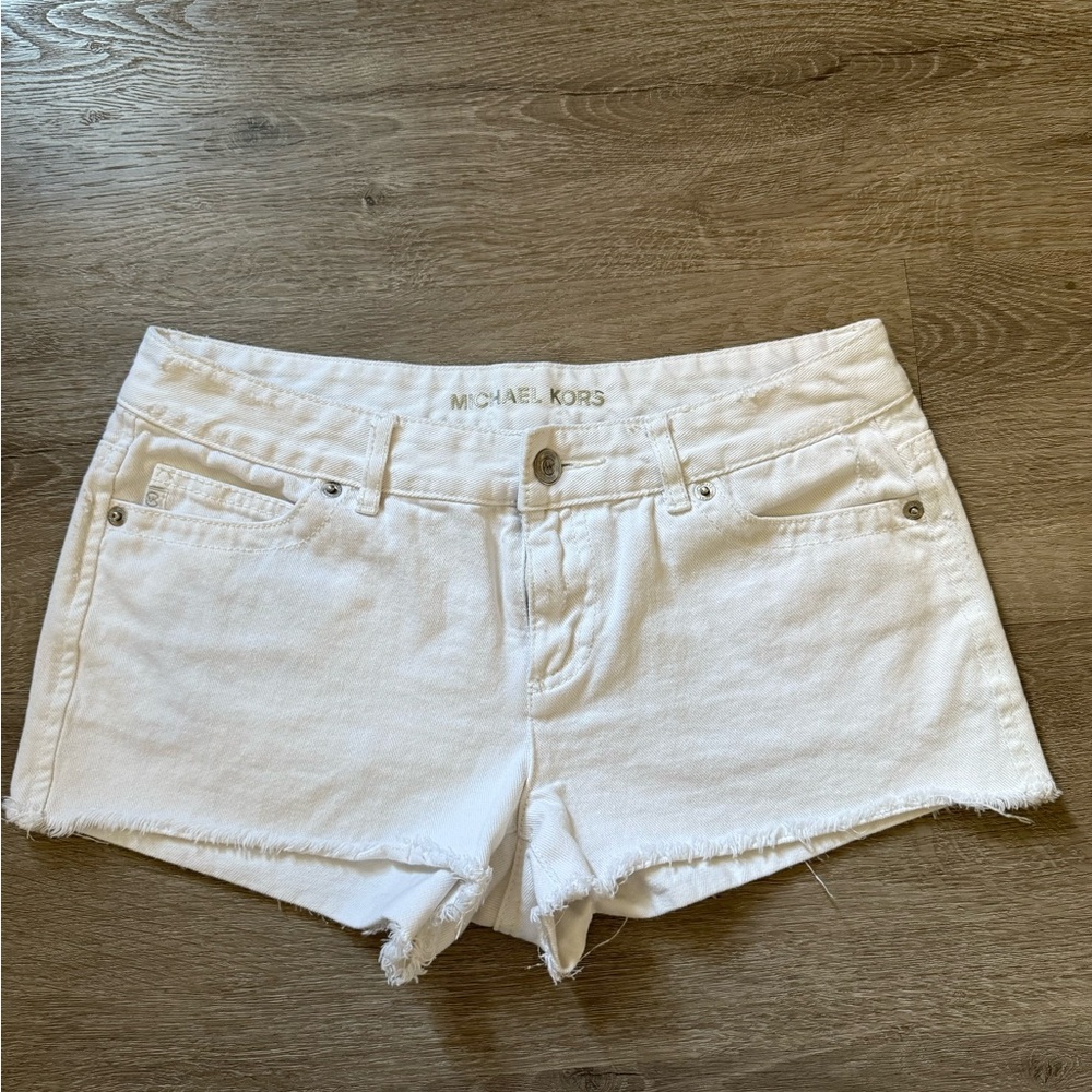 Michael Kors White Denim Shorts for Women